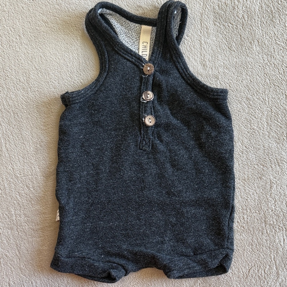 Childhood’s Clothing Charcoal Gray Baby Romper